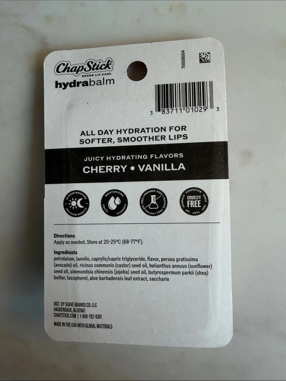ChapStick Hydrabalm Lip Balm: Bundle of 4 (Cherry, Vanilla, Guava, Watermelon)